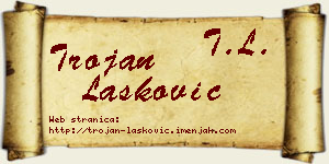 Trojan Lasković vizit kartica